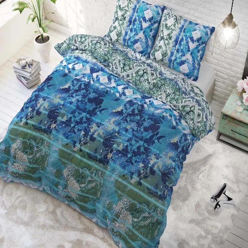 Sleeptime Elegance Leyla - Turquoise 1-persoons (140 x 220 cm + 1 kussensloop) Dekbedovertrek