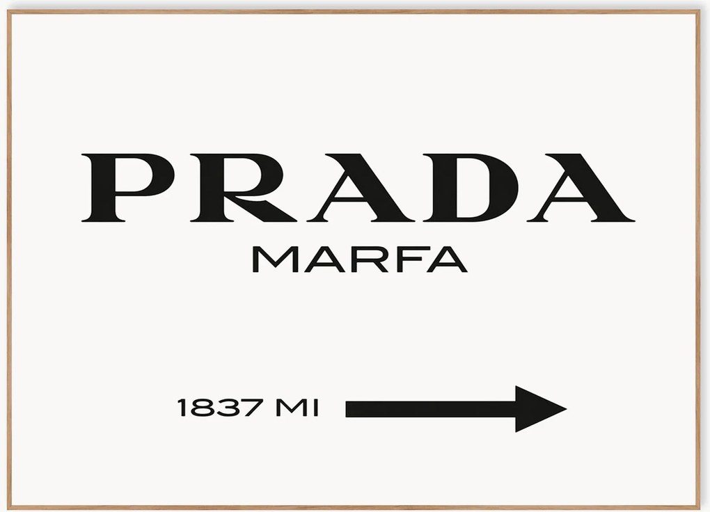 Ingelijste poster Prada