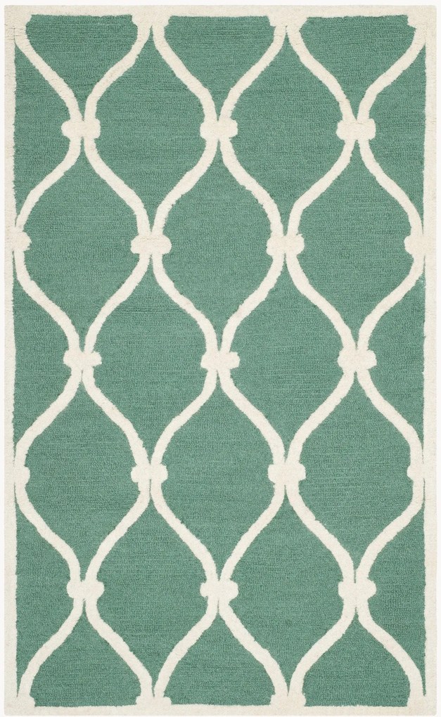 Handgetuft laagpolig wollen vloerkleed Hugo