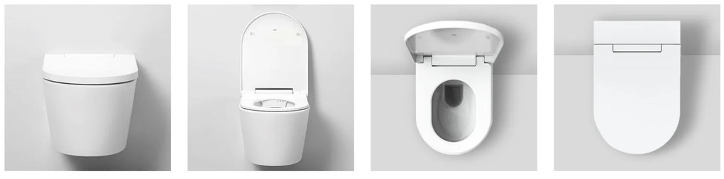 Clou Clever douche wc met turboflush en softclose zitting wit glans