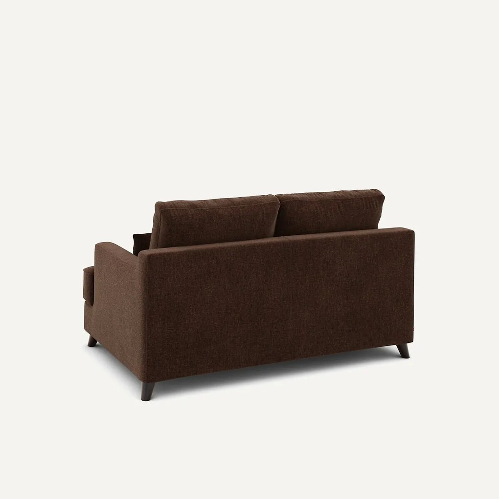 2-zits compacte bank in chenille fluweel, Alwine