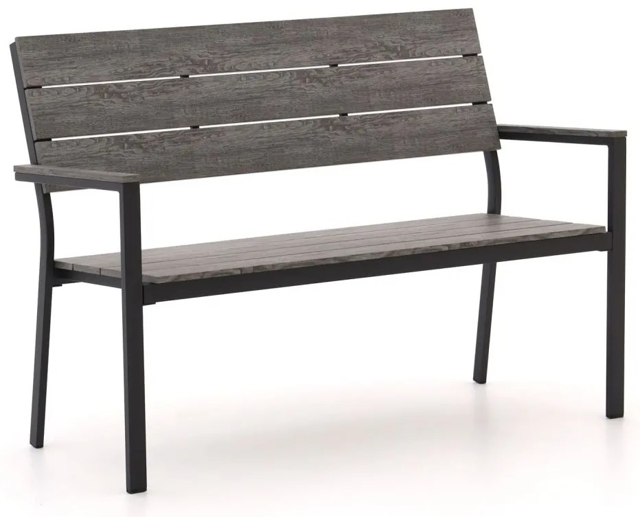 + 15% kassakorting | Parkbank Bellagio  | Aluminium/Polywood | 2 personen | Tuinbank Grijs | 128cm | Kees Smit Tuinmeubelen