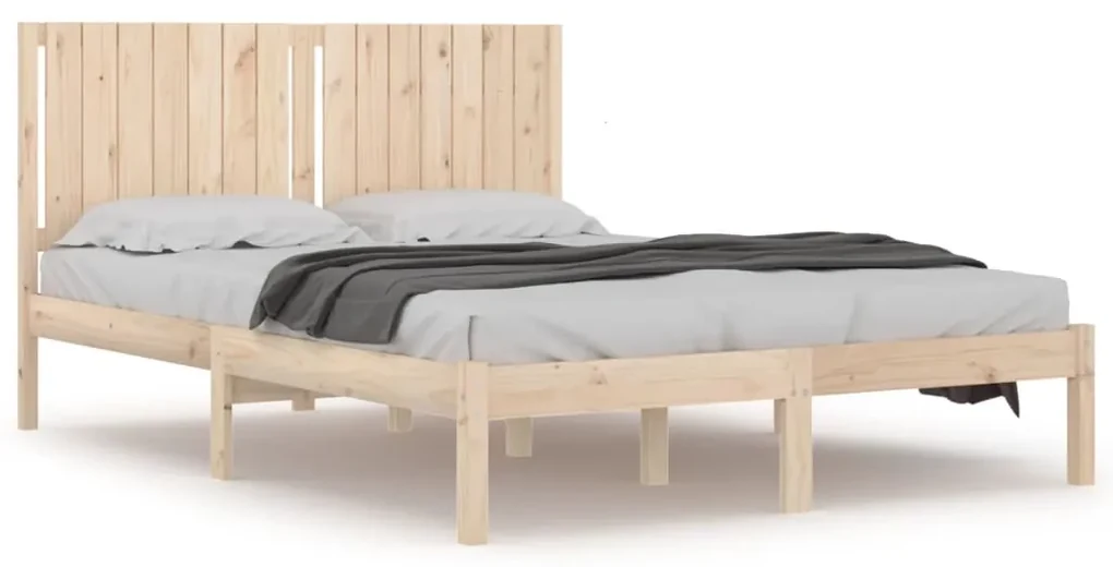 vidaXL Bedframe massief hout 150x200 cm 5FT King Size