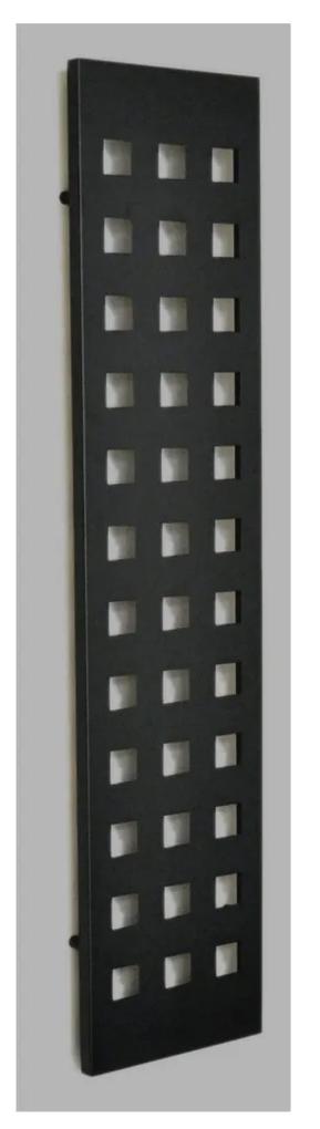 Radiator Sanicare Specials &apos;Square&apos; 948 Watt Inclusief Ophanging 40x180 cm Mat Zwart
