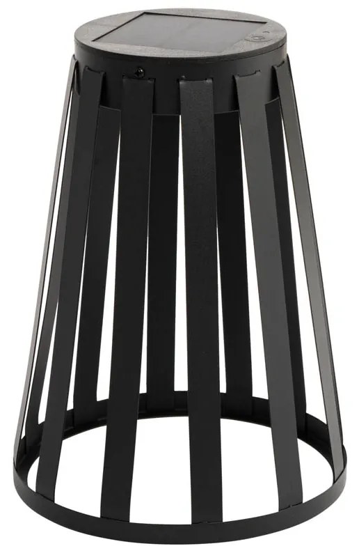 Buiten tafellamp zwart incl. LED 3-staps dimbaar solar en oplaadbaar - Penny