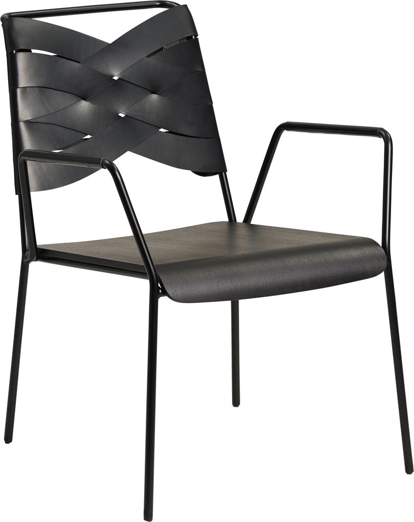 Design House Stockholm Torso fauteuil zwart onderstel zwart