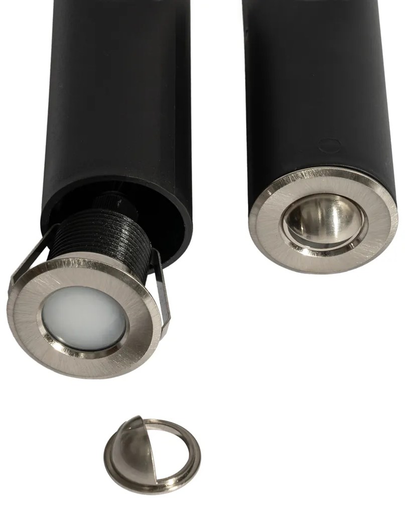 Set van 5 moderne grondspots aluminium incl. LED IP67 - Linsey