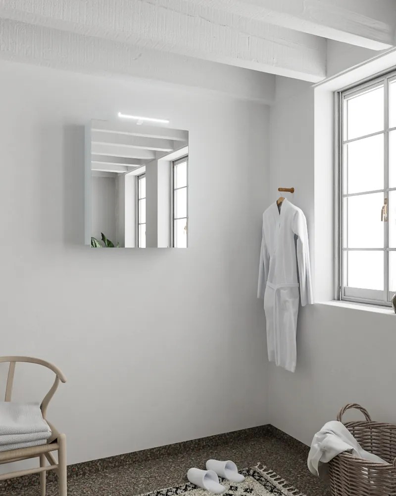 Mondiaz Cubb spiegelkast 50x70x16cm kleur clay met 1 deur