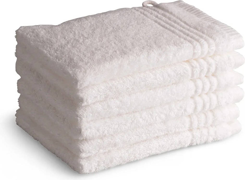 Washandjes Supreme Collectie – 6 stuks – 16×21 – wit