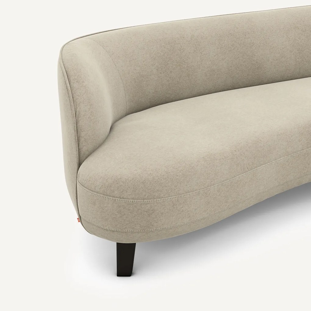 5-zits bank in linnen fluweel, Rosebury, ontwerp Emmanuel Gallina