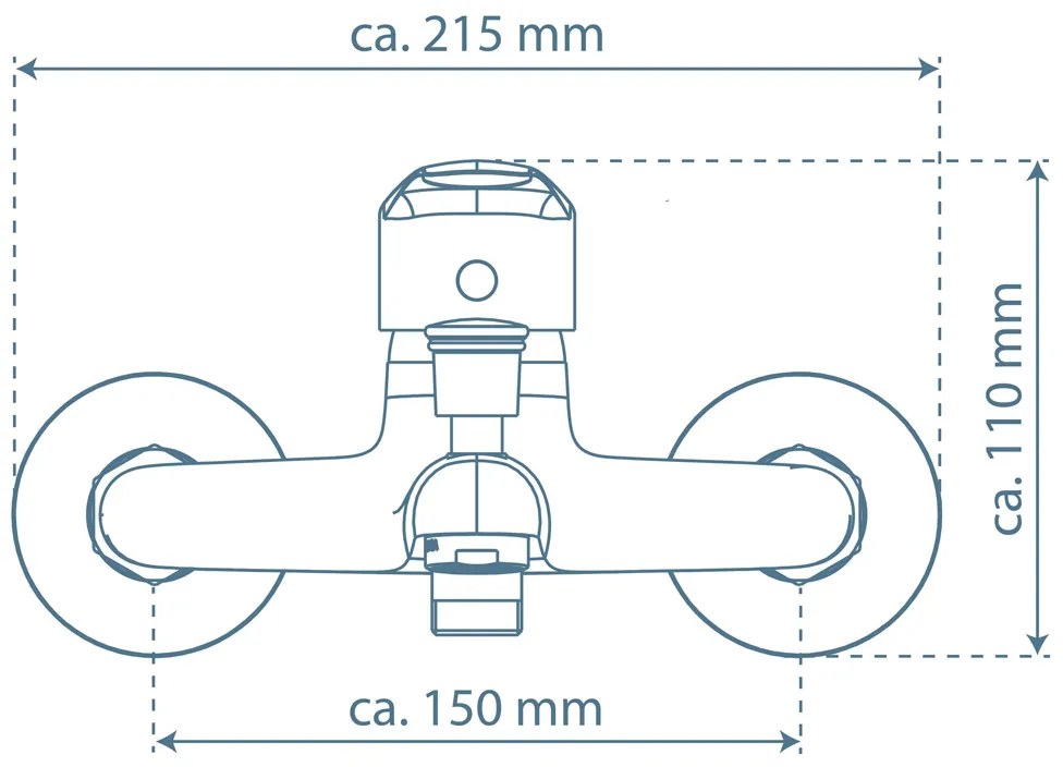 Schutte Sirani wastafelkraan chroom