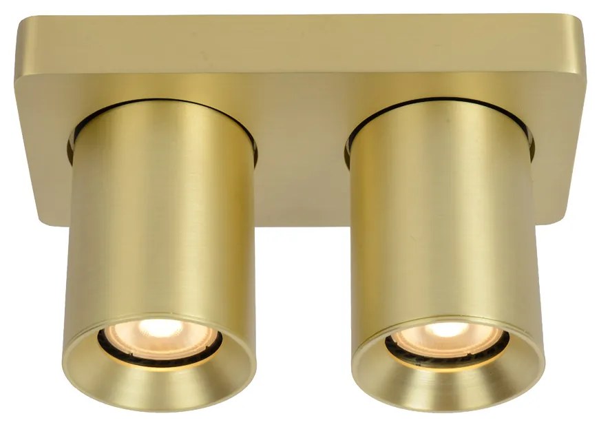 Lucide Nigel plafondlamp 2x 5W goud mat