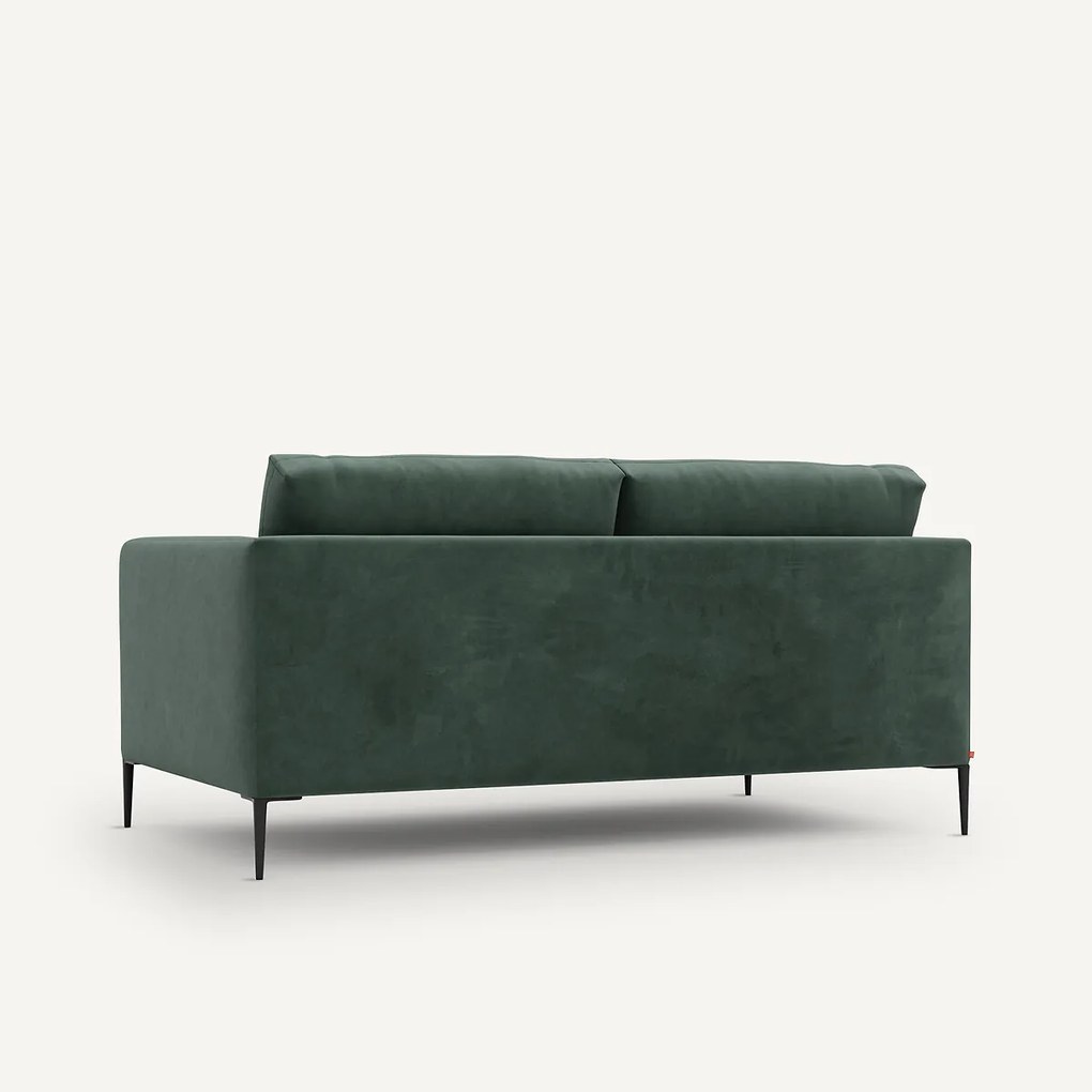 3-zits compacte bank in fluweel, Oscar, ontwerp Emmanuel Gallina
