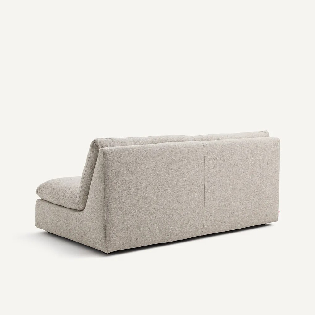 Modulaire 3-zitsbank in viscose met structuur en linnen, GIULIANO