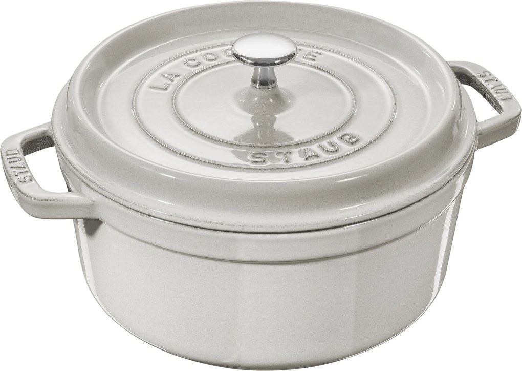Staub La Cocotte Cocotte 26 cm / 5,25 l, Rond, White truffle - La Cocotte - Staub