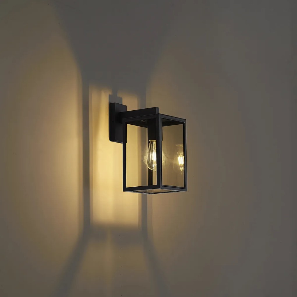 Industriële buiten wandlamp donker grijs IP44 - Sutton down