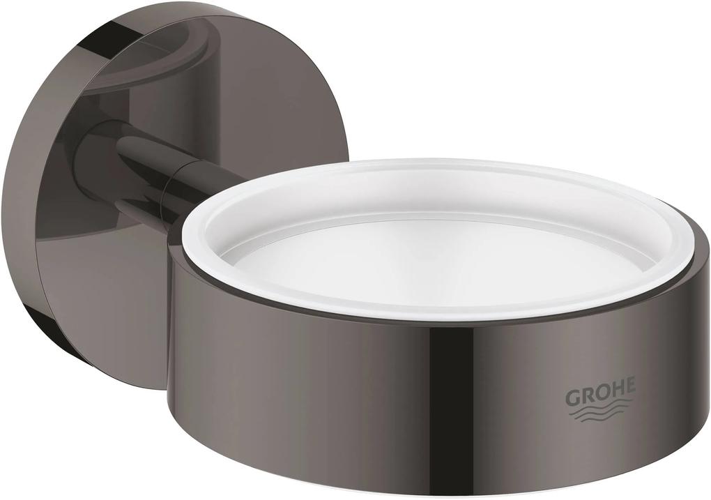 Grohe Essentials Glas/zeepschaalhouder 7,2x10,7x5,4 cm Hard Graphite