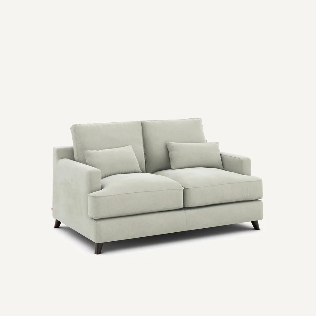 2-zits compacte bank van stonewashed fluweel, ALWINE