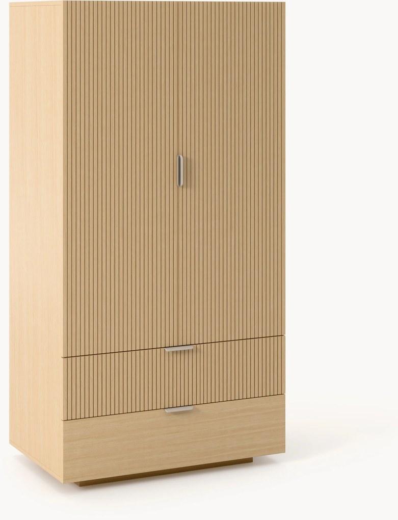 Houten compacte kledingkast Sato