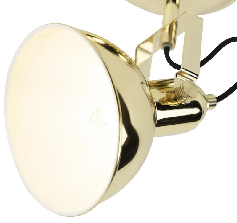 Industriële ronde Spot / Opbouwspot / Plafondspot goud 1-lichts - Tommy Industriele / Industrie / Industrial E14 Binnenverlichting Lamp