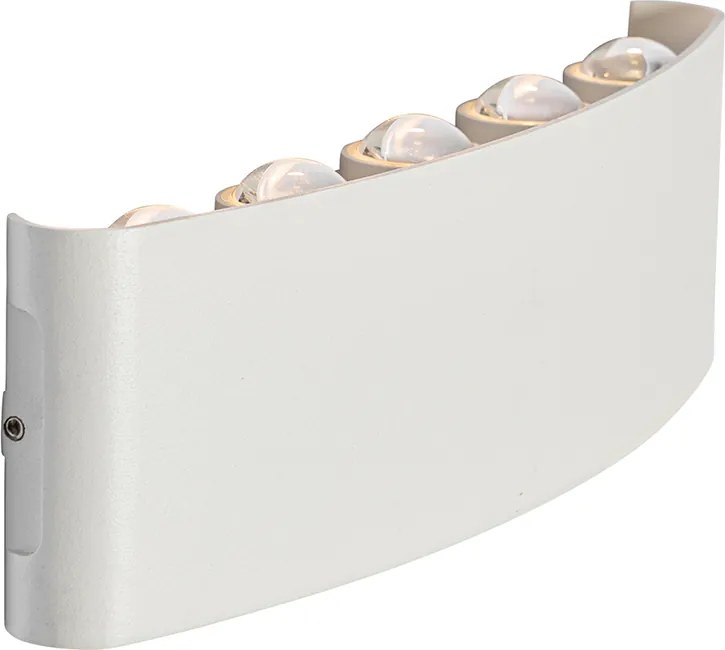 Buiten wandlamp wit incl. LED 10-lichts IP54 - Silly