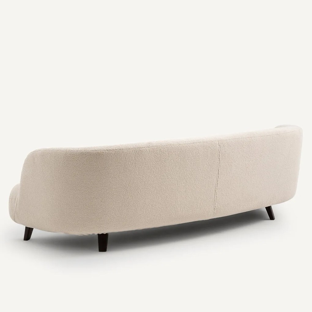 5-zits bank in polyester bouclé, Rosebury, ontwerp Emmanuel Gallina