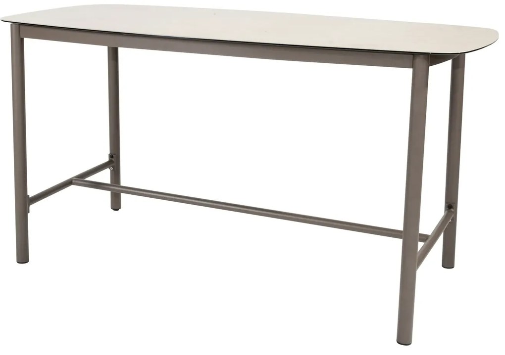 Taste by 4 Seasons Manolo bartafel terre met geprint keramisch blad 180 x 90 cm SALE BartafelTuintafel bruin weerbestendig