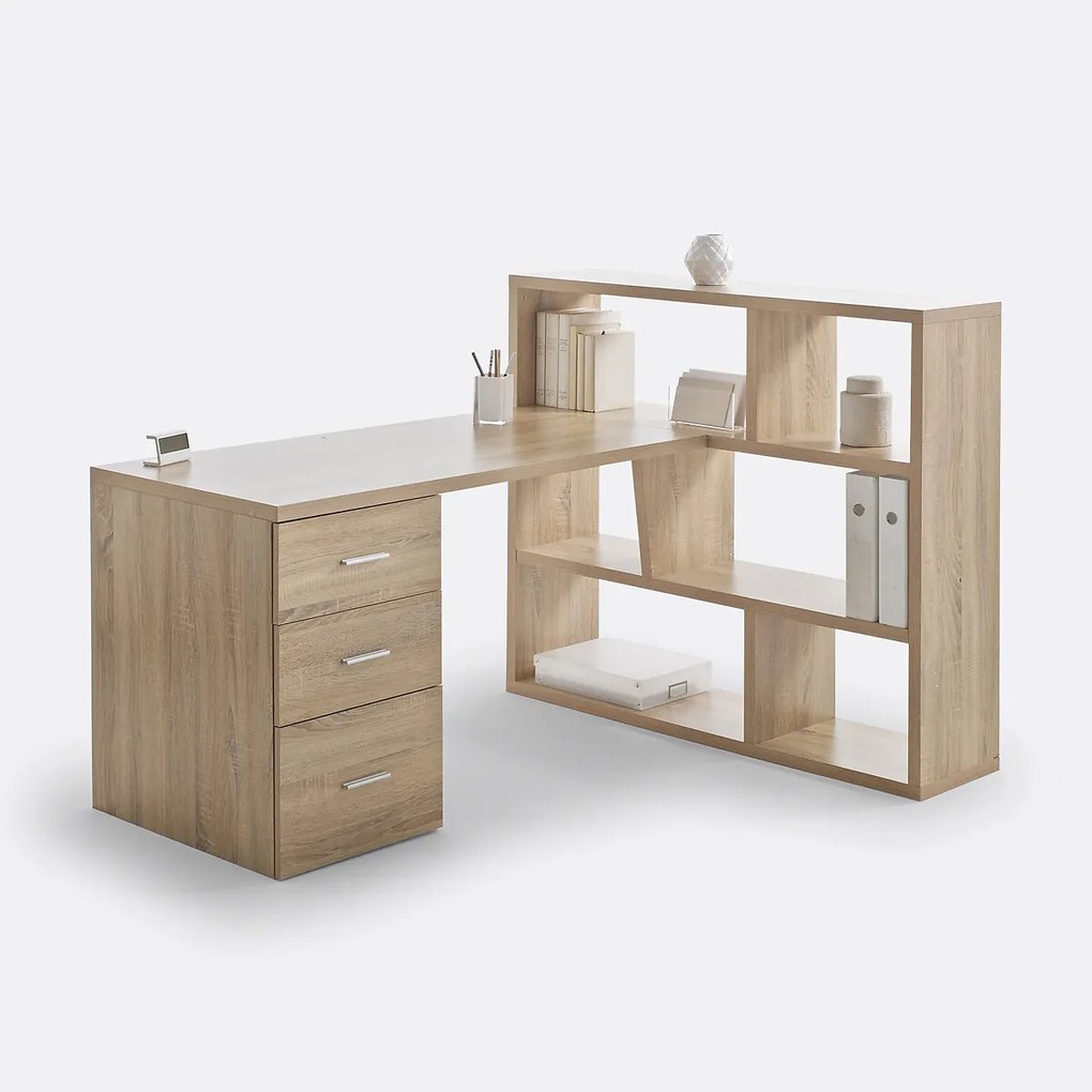 Omkeerbare bureau boekenkast Fénon