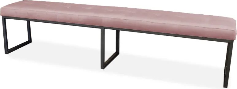 Eetkamerbank - Atlanta - stof Element lichtroze 18 - 140 cm