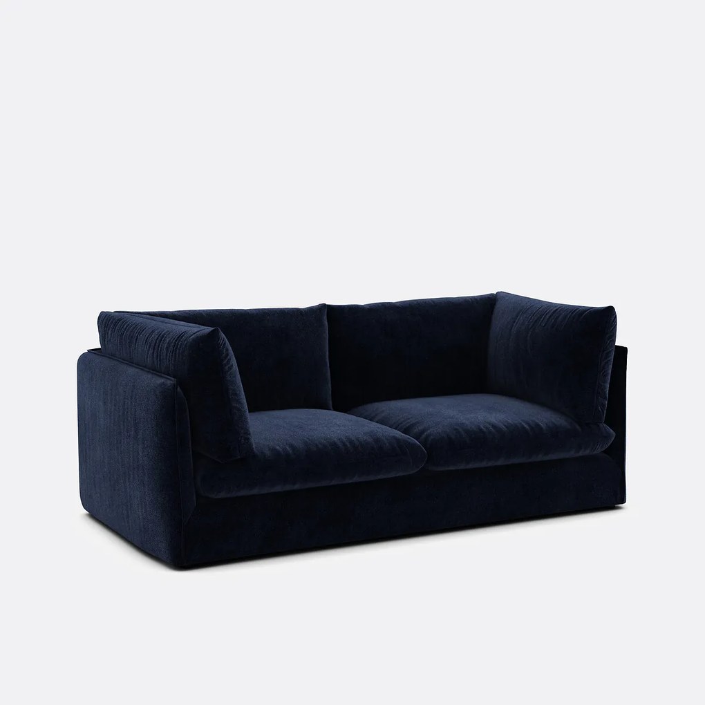 3-zits rechte bank in gevlekt polyester, MALO