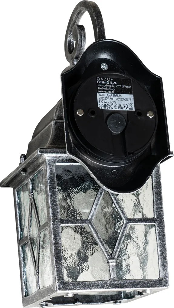 Romantische buiten wandlantaarn antiek zilver - London