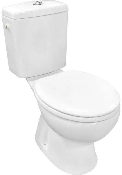 Nemo Go Carde PACK staand toilet AOuitgang 24 cm met WCzitting reservoir met Geberit spoelmechanisme wit porselein met bevestigingsmateriaal 049057