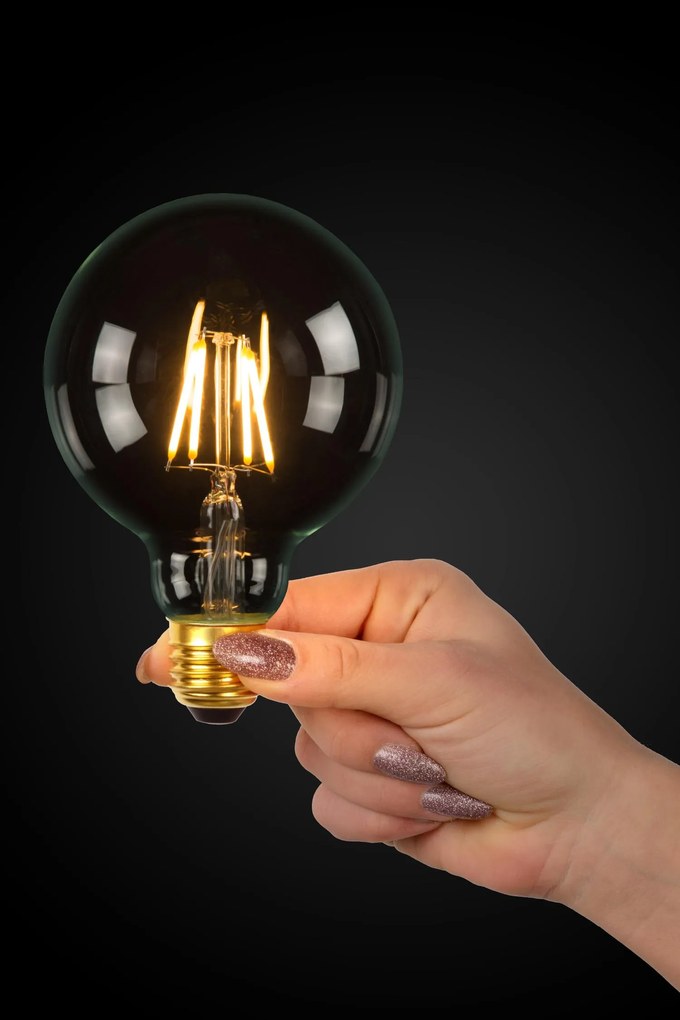 Lucide Bulb dimbare LED lamp 2700K E27 7W 9.5cm transparant