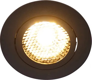 Smart inbouwspot zwart incl. WiFi GU10 verstelbaar - Ude Honey