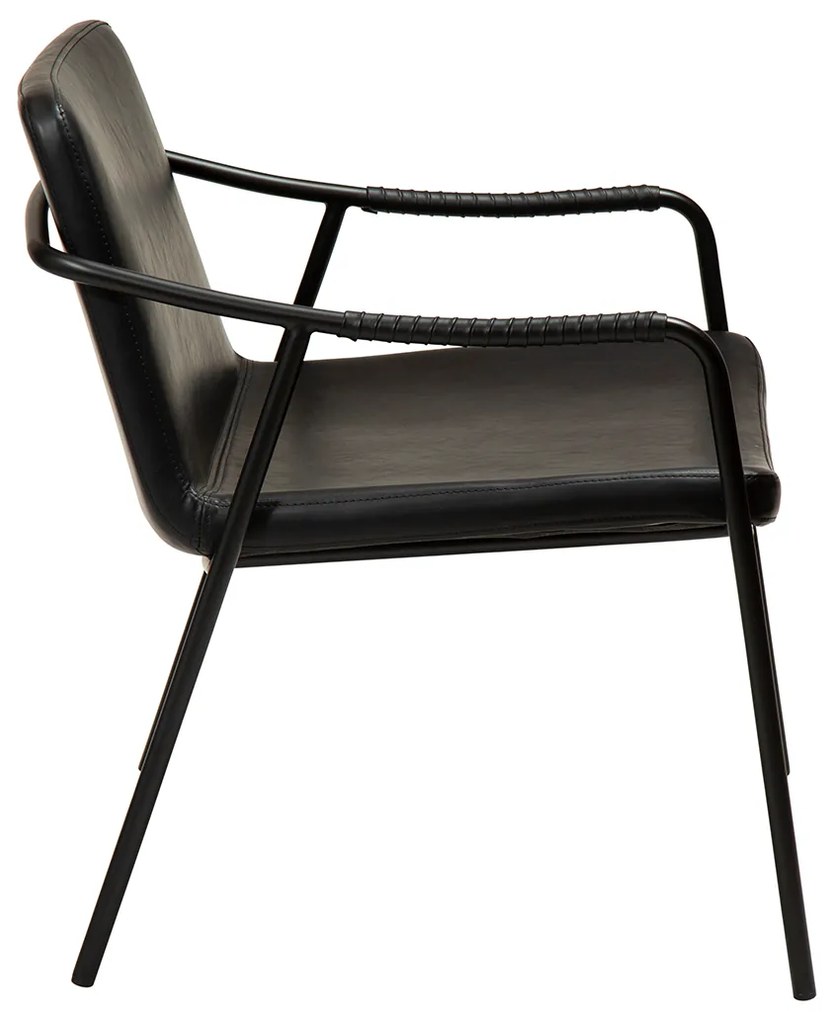 Dan-Form Boto Design Fauteuil Zwart Kunstleer
