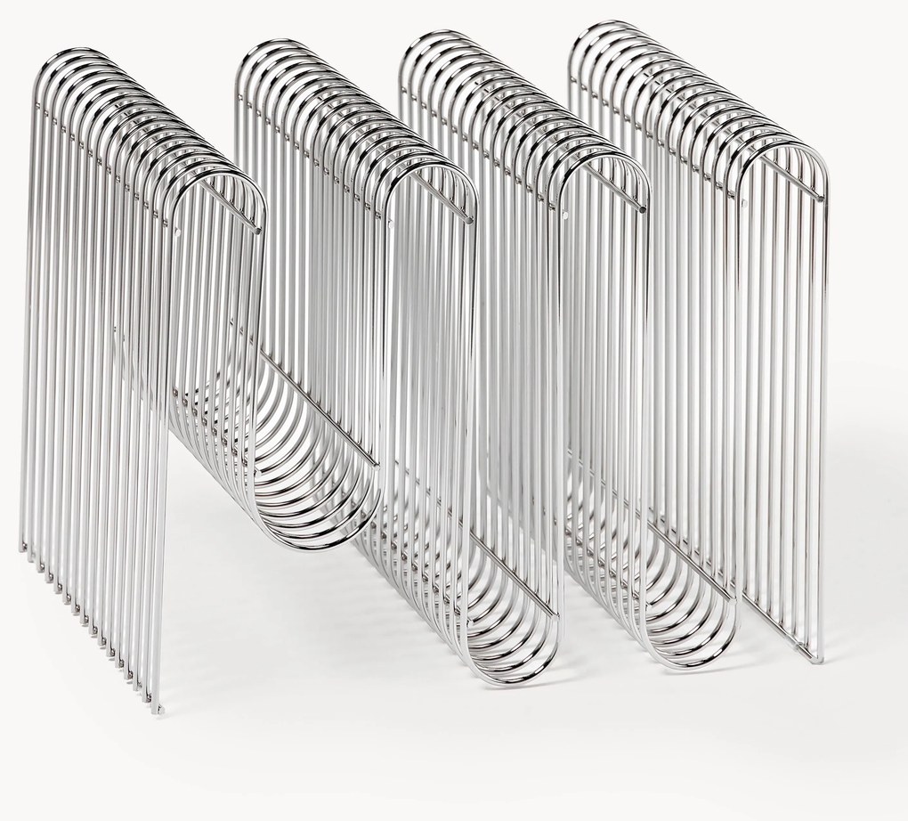 Metalen tijdschriftenhouder Curva
