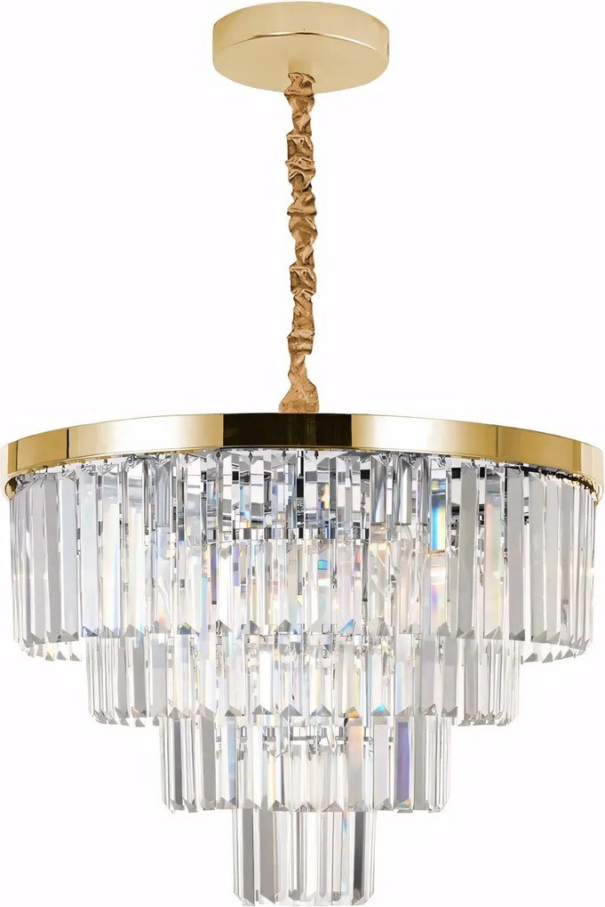 Hangende Kristallen Plafondlamp APP1533-6CP4 Goud