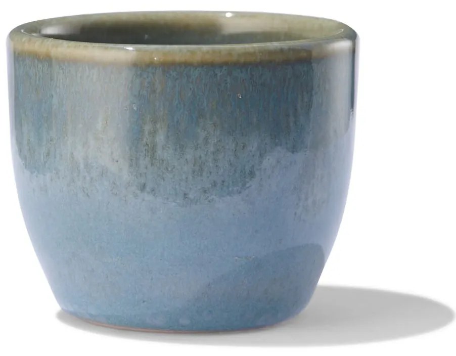 HEMA Eierdop - 5 Cm - Porto - Reactief Glazuur - Blauw (blauw)