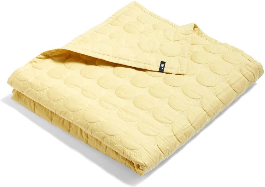 Hay Mega Dot bedsprei 235x245 soft yellow