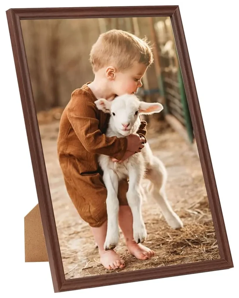 vidaXL Fotolijsten 3 st voor wand of tafel 70x90 cm MDF bruin