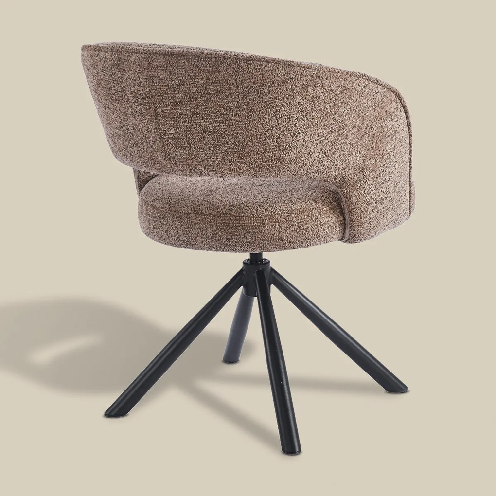 Eetkamerstoel Met Open Rugdetail Bruin