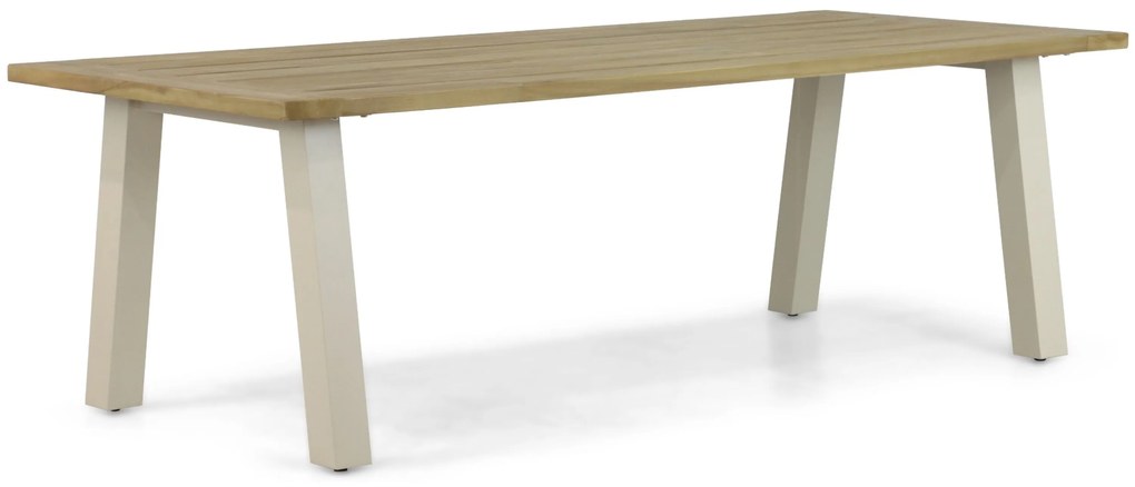 Dining Tuintafel  240 x 100 cm Aluminium/teak Taupe Glasgow