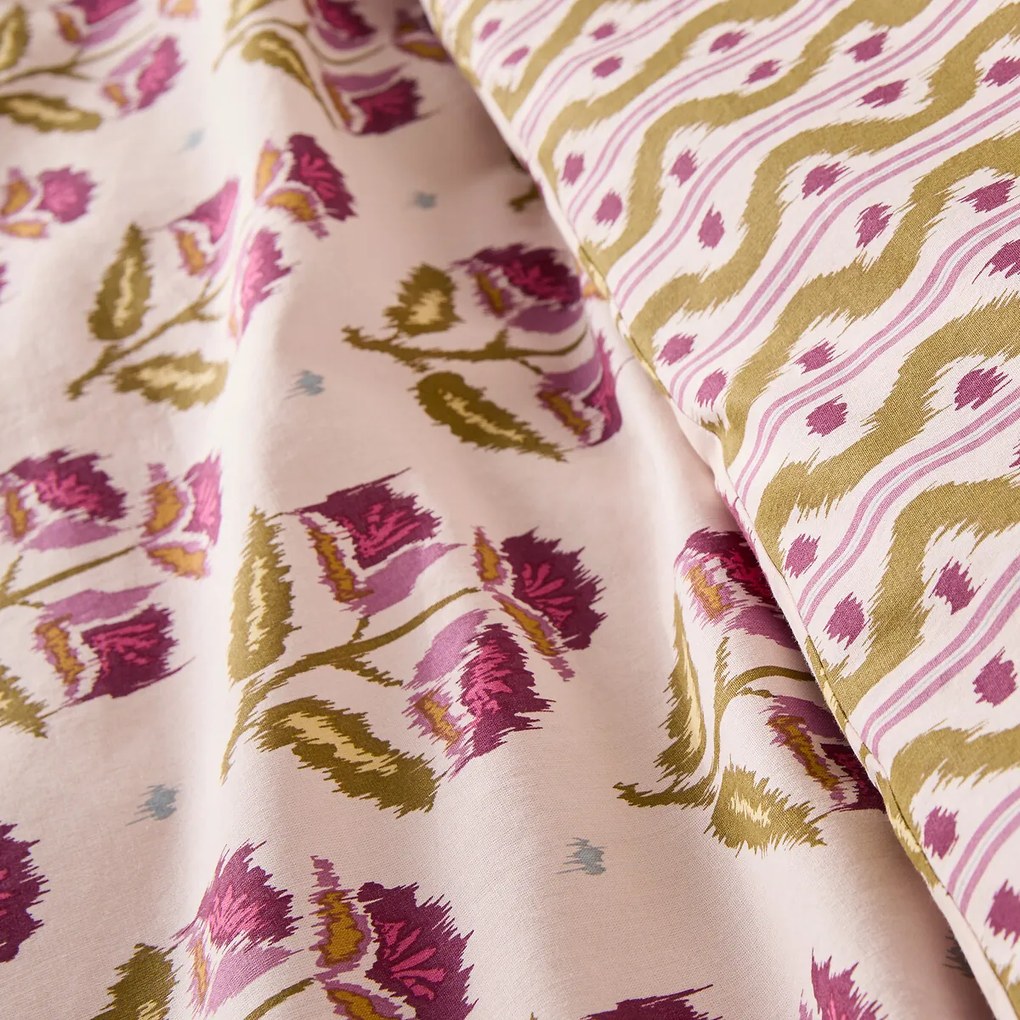 Dekbedovertrek in gewassen katoen, bloemenprint, ANTES