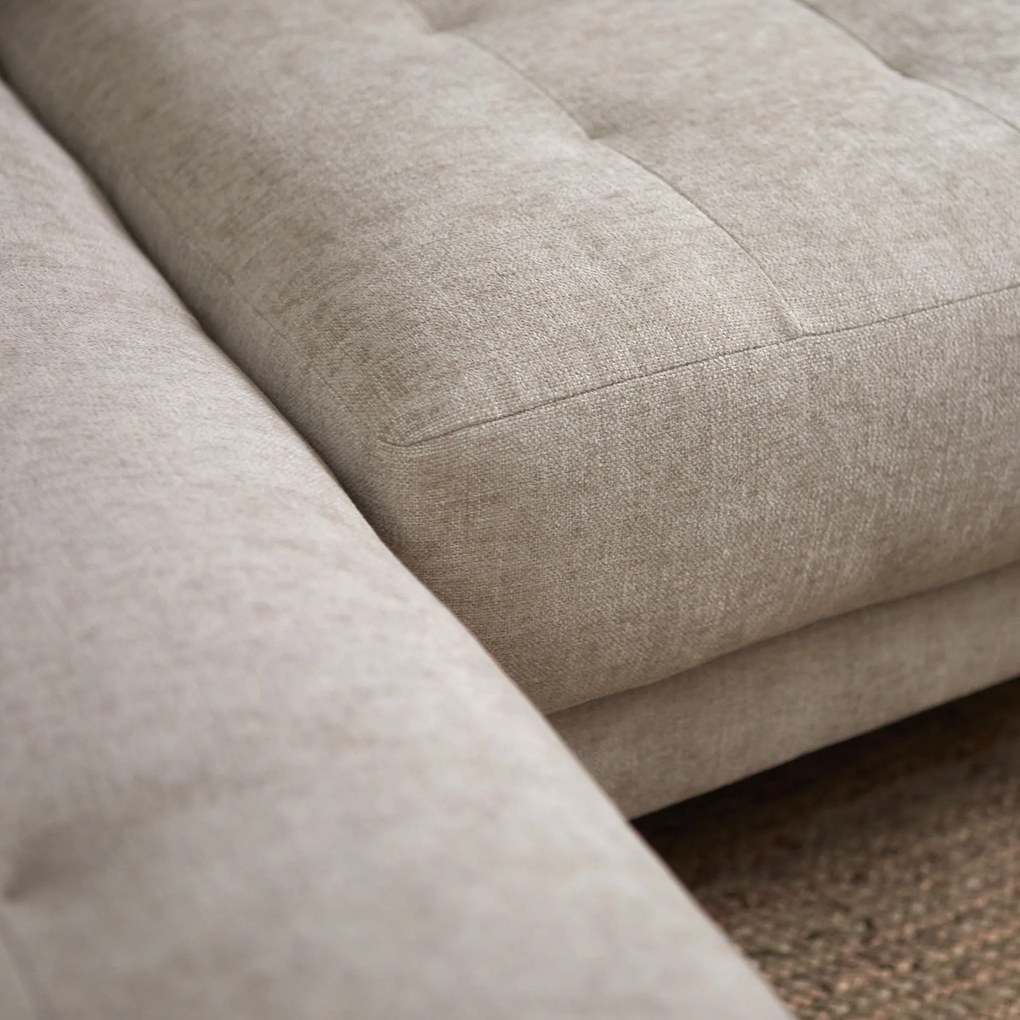 PEPP Interiors Oreo Beige Bank Hoge Poot Chaislongue Links