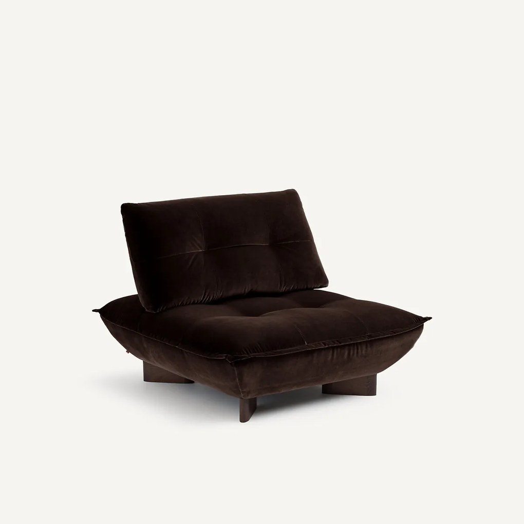 Modulaire fauteuil in fluweel, KAORI