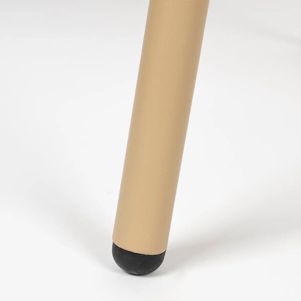 Zuiver Clip Moderne Eetkamerstoel Buisframe Beige