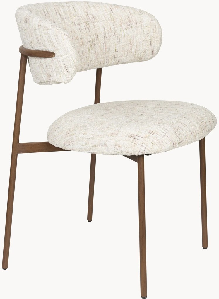 Gestoffeerde eetkamerstoelen Claes, 2-delig