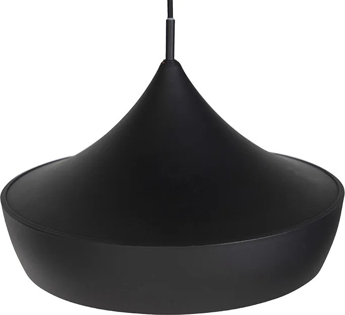 Set van 3 smart hanglampen zwart met goud incl. Wifi A60  - Depeche