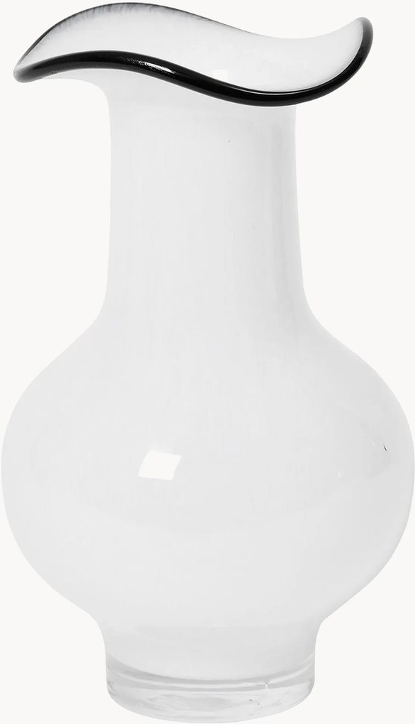 Mondgeblazen glazen vaas Mirja, H 26 cm