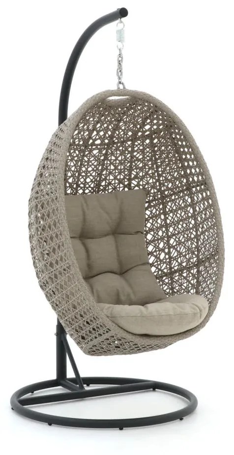 + 15% kassakorting | Hangstoel tuin | Manifesto  Andriano | Wicker (vlechtwerk) | Grijs | Tuinstoel | Kees Smit Tuinmeubelen